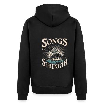 marins Sea Shanty Chant Ship Adventures - Veste à capuche bio Premium Unisexe - noir - Dos - Nico (187cm)