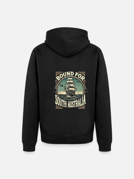 Sailors Sea Shanty Singing Ship Adventures - Unisex Premium Organic Zip Hoodie - black