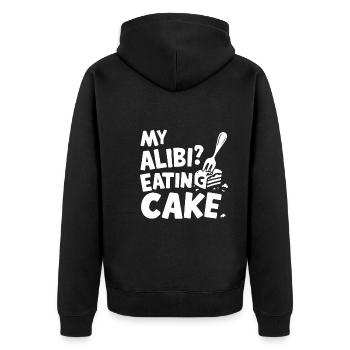 Meurtre Mystère Tenue de dîner, Fête, Scène de crime - Veste à capuche bio Premium Unisexe - noir - Dos - Nico (187cm)