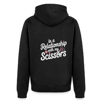 Cardmaker Scrapbooking Card Making Sets For - Unisex Premium Organic Zip Hoodie - black - Back - Nico (187cm)