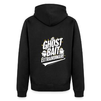 Ghost Bait Halloween Parapsychology Paranormal - Unisex Premium Organic Zip Hoodie - black - Back - Nico (187cm)