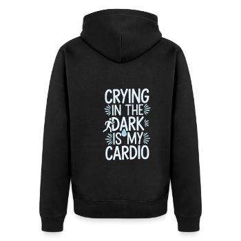Introversion Style alternatif Émotionnel - Veste à capuche bio Premium Unisexe - noir - Dos - Nico (187cm)