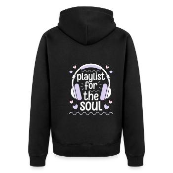 Chill Vibes Amateur de musique décontractée Relaxante - Veste à capuche bio Premium Unisexe - noir - Dos - Nico (187cm)