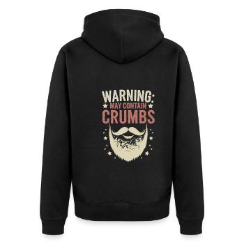 Humour drôle pour la barbe pour les passionnés et les amoureux de la barbe - Veste à capuche bio Premium Unisexe - noir - Dos - Nico (187cm)