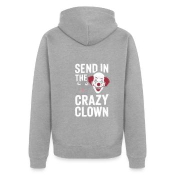 Rodéo Clown Animateur Équitation De Taureau Et Rodéo - Veste à capuche bio Premium Unisexe - gris chiné - Dos - Nico (187cm)