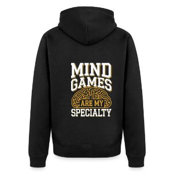 Conspiration de contrôle mental Mk-Ultra et gouvernement - Veste à capuche bio Premium Unisexe - noir - Dos - Nico (187cm)