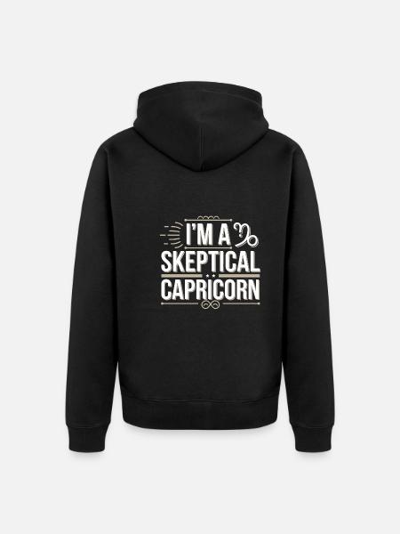 Astrologie-skeptiker: Kritisches Denken - Unisex Premium Bio Zip Hoodie - Schwarz