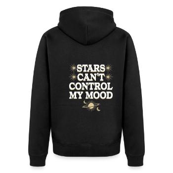 Sceptique de l’astrologie : pensée critique - Veste à capuche bio Premium Unisexe - noir - Dos - Nico (187cm)