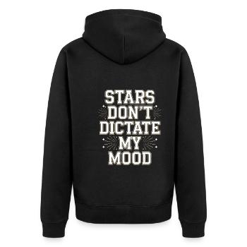 Sceptique de l’astrologie : pensée critique - Veste à capuche bio Premium Unisexe - noir - Dos - Nico (187cm)