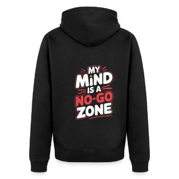 Conspiration de contrôle mental Mk-Ultra et gouvernement - Veste à capuche bio Premium Unisexe - noir - Dos - Nico (187cm)