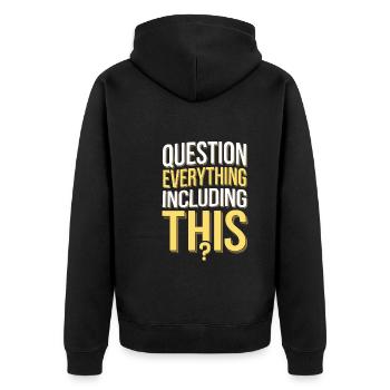 Conspiration de contrôle mental Mk-Ultra et gouvernement - Veste à capuche bio Premium Unisexe - noir - Dos - Nico (187cm)