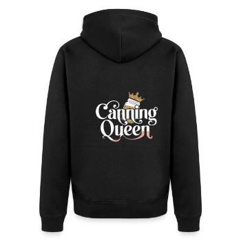 Preserving homemade food - Unisex Premium Organic Zip Hoodie - black - Back - Nico (187cm)