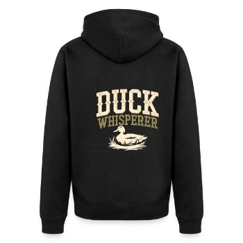 propriétaires de canards domestiques, amoureux des canards, - Veste à capuche bio Premium Unisexe - noir - Dos - Nico (187cm)