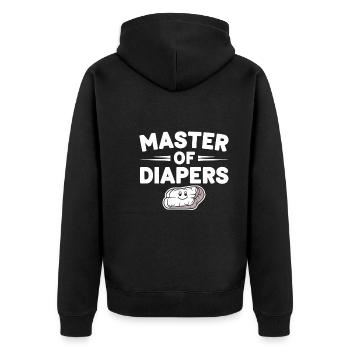 Humour parental Les nouveaux pères ont pour la première fois - Veste à capuche bio Premium Unisexe - noir - Dos - Nico (187cm)