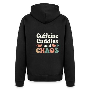 Humour parental Les nouveaux pères ont pour la première fois - Veste à capuche bio Premium Unisexe - noir - Dos - Nico (187cm)