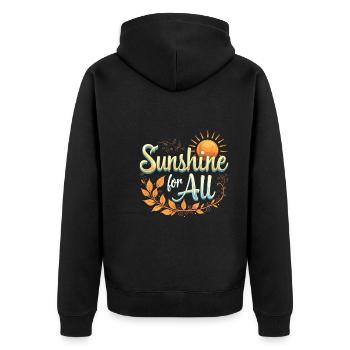 Énergie solaire Énergie renouvelable Mode de vie durable - Veste à capuche bio Premium Unisexe - noir - Dos - Nico (187cm)
