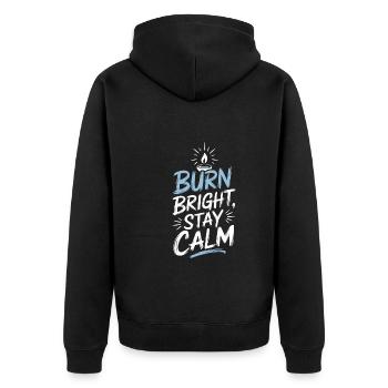 Des bougies faites à la main et créatives à fabriquer soi-même - Veste à capuche bio Premium Unisexe - noir - Dos - Nico (187cm)