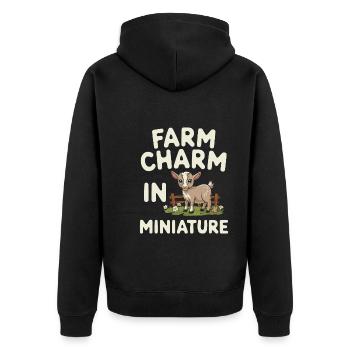 Diy-pilz-enthusiasten Heim-pilzzucht - Unisex Premium Bio Zip Hoodie - Schwarz - Hinten - Nico (187cm)