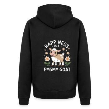 DIY mushroom enthusiasts Home mushroom cultivation - Unisex Premium Organic Zip Hoodie - black - Back - Nico (187cm)