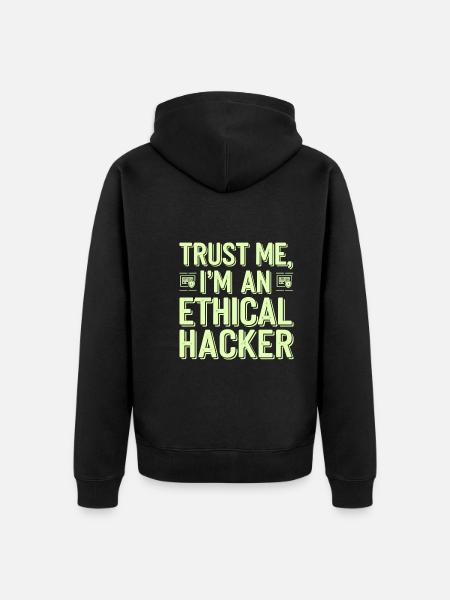 Ethical Hacking Cybersecurity Digital - Unisex Premium Organic Zip Hoodie - black