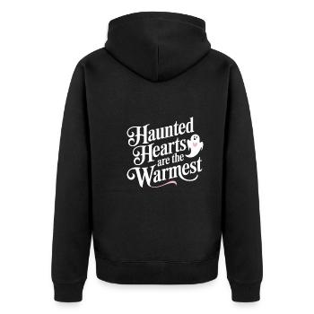 Cozy, Horror, Aesthetics, Spooky, Cozy - Unisex Premium Organic Zip Hoodie - black - Back - Nico (187cm)