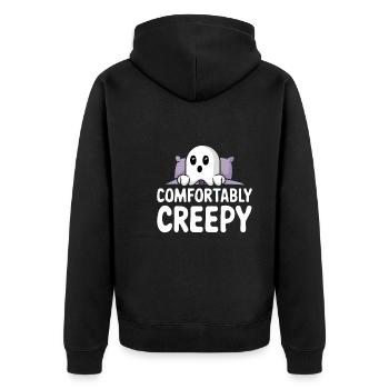 Cozy, Horror, Aesthetics, Spooky, Cozy - Unisex Premium Organic Zip Hoodie - black - Back - Nico (187cm)