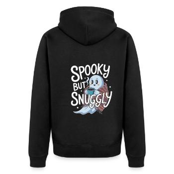 Cozy, Horror, Aesthetics, Spooky, Cozy - Unisex Premium Organic Zip Hoodie - black - Back - Nico (187cm)