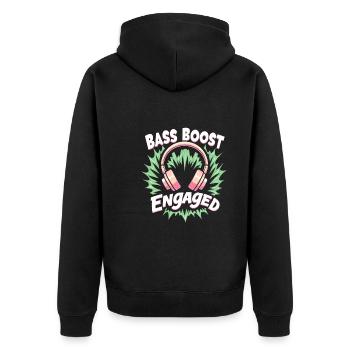 Accros aux écouteurs Un son immersif haut de gamme - Veste à capuche bio Premium Unisexe - noir - Dos - Nico (187cm)