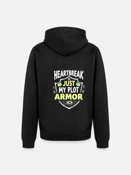separation empowerment, self-love, new beginnings - Unisex Premium Organic Zip Hoodie - black