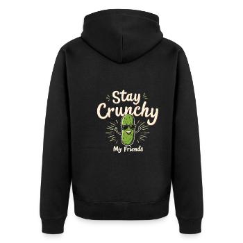 Amateurs de cornichons Humour Blagues dill-ightful Nourriture drôle - Veste à capuche bio Premium Unisexe - noir - Dos - Nico (187cm)