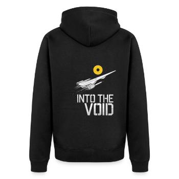 Spieler Mit Weltraumthemen Cosmic Gaming Sci-fi - Unisex Premium Bio Zip Hoodie - Schwarz - Hinten - Nico (187cm)