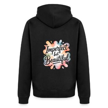 Creative Hobby For Beginners In The - Unisex Premium Organic Zip Hoodie - black - Back - Nico (187cm)