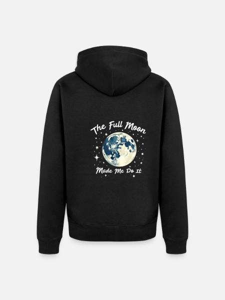 Ich Bin Mir Ziemlich Sicher, Dass Ich Eine - Unisex Premium Bio Zip Hoodie - Schwarz
