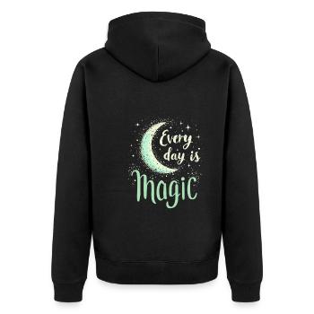 I'm pretty sure I'll have a - Unisex Premium Organic Zip Hoodie - black - Back - Nico (187cm)