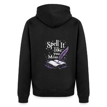I'm pretty sure I'll have a - Unisex Premium Organic Zip Hoodie - black - Back - Nico (187cm)