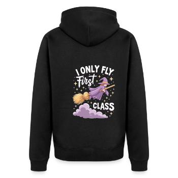 I'm pretty sure I'll have a - Unisex Premium Organic Zip Hoodie - black - Back - Nico (187cm)