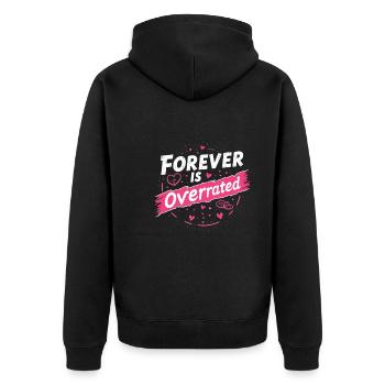 Grunge Saint-Valentin Sombre Romance Amour énervé - Veste à capuche bio Premium Unisexe - noir - Dos - Nico (187cm)