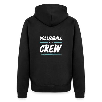 Équipe de volley-ball - Veste à capuche bio Premium Unisexe - noir - Dos - Nico (187cm)