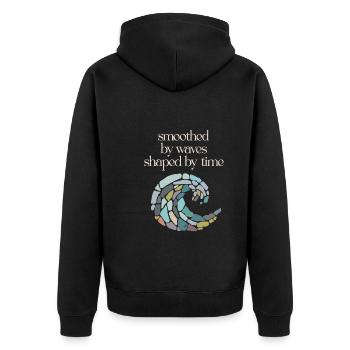 Les chasseurs de verre de mer collectionnent les trésors marins - Veste à capuche bio Premium Unisexe - noir - Dos - Nico (187cm)