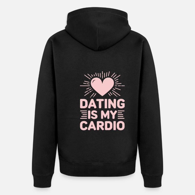 Rencontres Catastrophe Comédie Drôle Échecs - Veste à capuche bio Premium Unisexe - noir