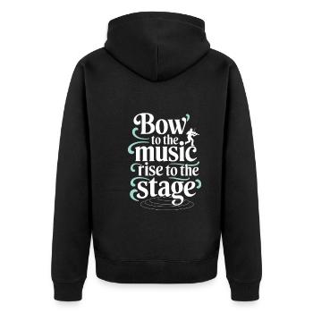 Violinists, String Instrument Musicians, Classical Music - Unisex Premium Organic Zip Hoodie - black - Back - Nico (187cm)