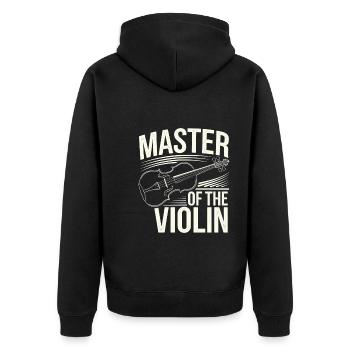 Violinists, String Instrument Musicians, Classical Music - Unisex Premium Organic Zip Hoodie - black - Back - Nico (187cm)