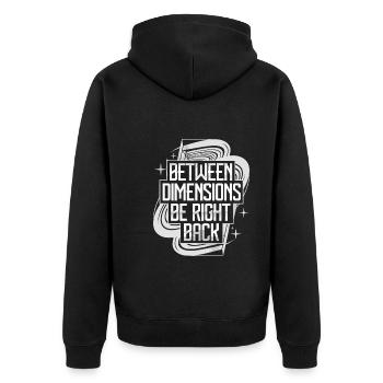 astral projection fans who are out-of-body - Unisex Premium Organic Zip Hoodie - black - Back - Nico (187cm)