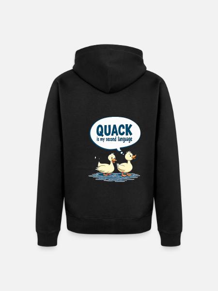 Nutztier-enten-enthusiasten Hinterhof-enten - Unisex Premium Bio Zip Hoodie - Schwarz