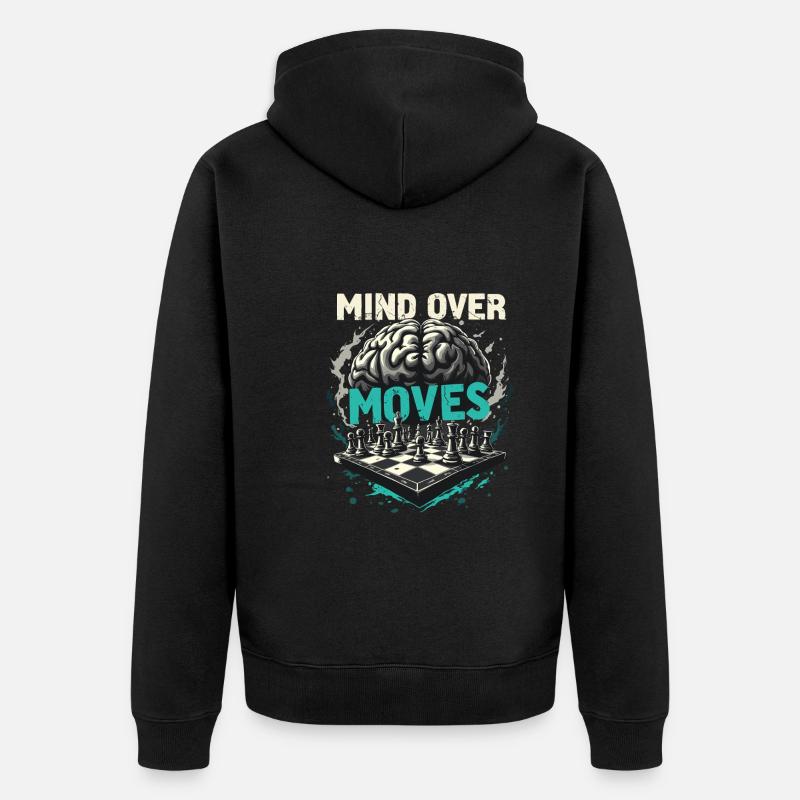Chess Tacticians Strategy Masters Tactical - Unisex Premium Organic Zip Hoodie - black