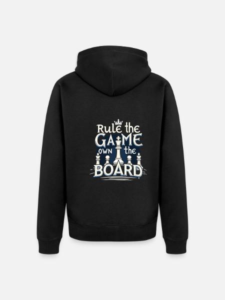 Chess Tacticians Strategy Masters Tactical - Unisex Premium Organic Zip Hoodie - black