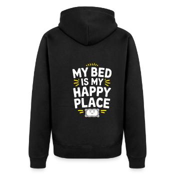 Adeptes de l’hygiène du sommeil, nuits reposantes, - Veste à capuche bio Premium Unisexe - noir - Dos - Nico (187cm)