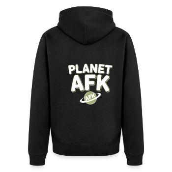 Spieler Mit Weltraumthemen Cosmic Gaming Sci-fi - Unisex Premium Bio Zip Hoodie - Schwarz - Hinten - Nico (187cm)