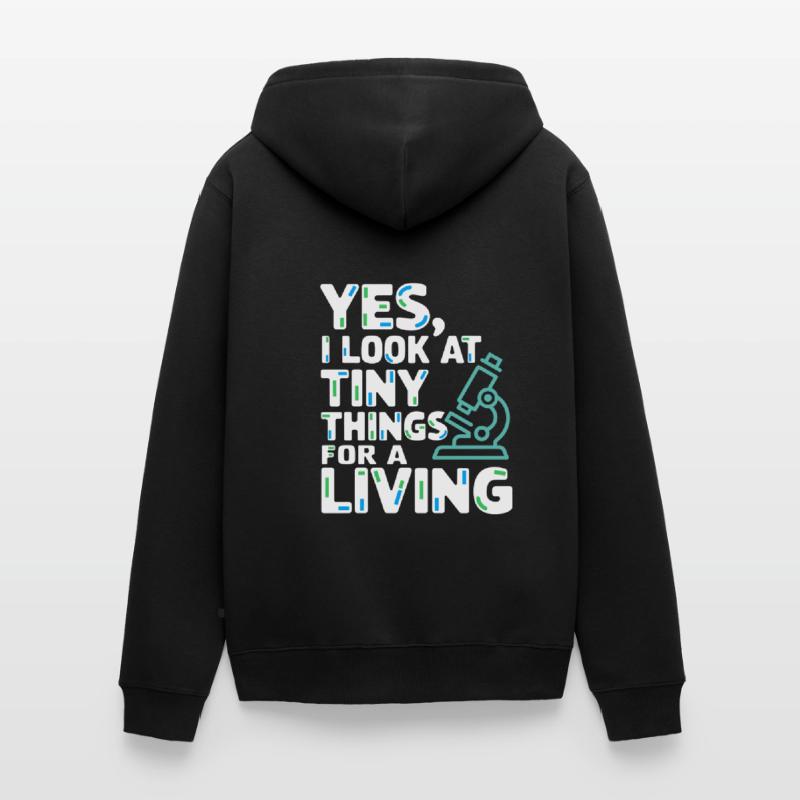 Microscope Enthusiast Lab Technician Science Unisex Premium Organic Zip Hoodie