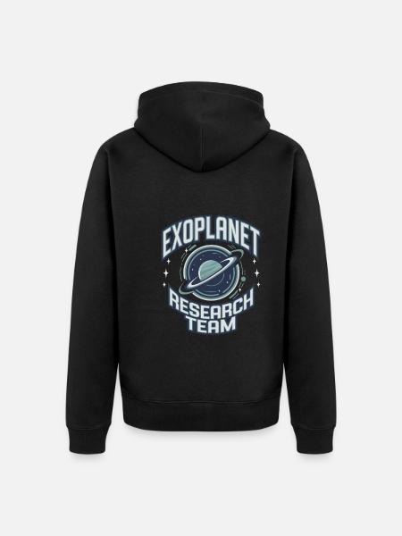 Astrobiology Space Exploration Extraterrestrial - Unisex Premium Organic Zip Hoodie - black
